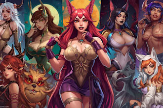 create monster girl, fursona and etc for your oc