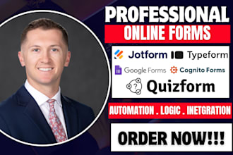 create jotform typeform google forms automation logic cognito form fillable form