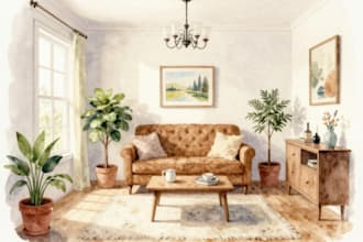 turn your home into watercolor painting