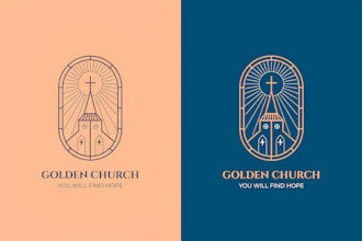 create church, ministry, and christian religious logo or any graphics design