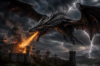 create cinematic ai images, realistic ai art and fantasy artwork