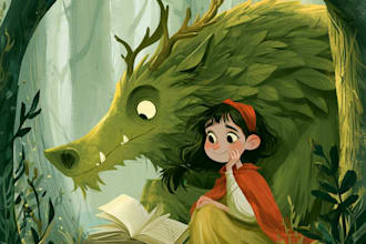 illustrate engaging picture books, storybooks or fairy tales