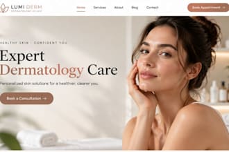 build squarespace dermatology website skincare clinic website counseling website