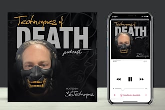 design professional podcast cover art and creative cover logo design