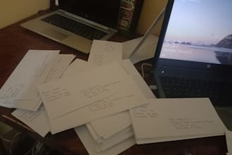 hand address 500 envelopes