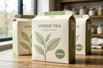 create modern product packaging design with dieline