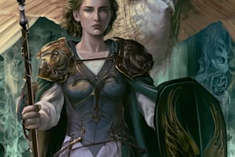create fantasy character portrait art