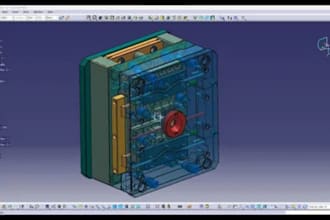 design consumer electronics enclosure, pcb housing and injection molding 3d cad