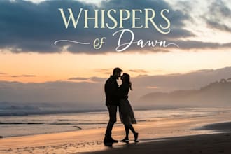 design a printready romance book cover or ebook