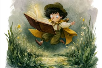 watercolor children book illustration