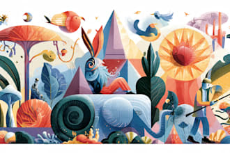 create illustrations in surreal style