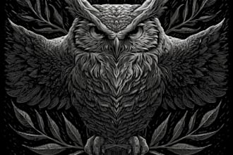 make dark art , linocut or woodcut t shirt
