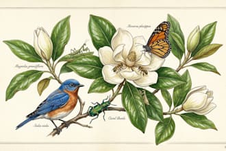 draw high quality animal, insect, and botanical art