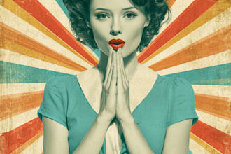 create a custom retro vintage poster for your event or business