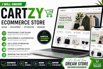 create cartzy ecommerce store design development optimization branding