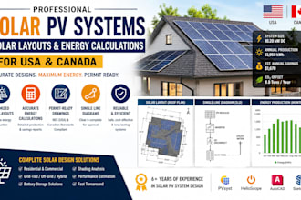design solar pv systems solar layouts and energy calculations for usa and canada