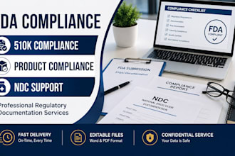help with 510k compliance, fda compliance, product compliance documentation, ndc