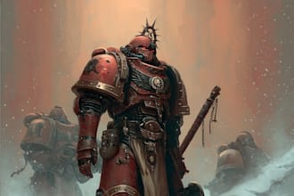 making a warhammer 40k character art