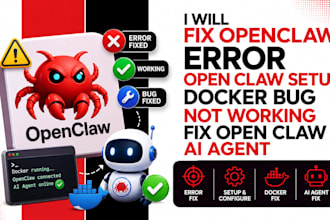 fix openclaw error open claw setup docker bug not working fix open claw ai agent
