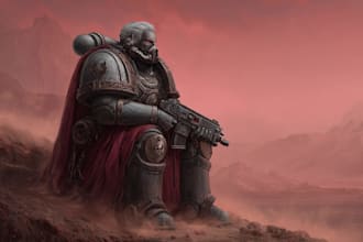 draw a warhammer 40k character
