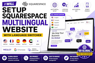 setup squarespace multilingual website with language switcher and multilingual