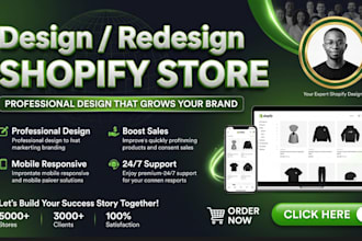 do shopify store design, shopify cro audit, shopify homepage design expert
