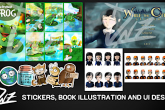 digital illustrations and concept designs