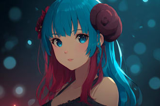 draw anime fan art and original character