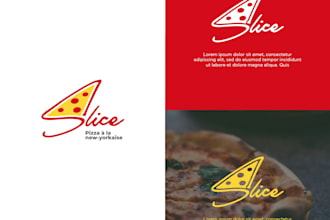 design a coffee shop, pizza, burger, and restaurant logo