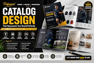 design a professional product catalog, price list, booklet, or company brochure