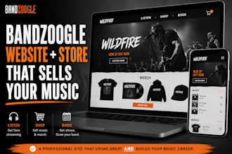 build shopify, taxclaude bandzoogle website festival website voice over artist