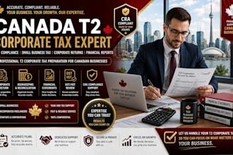 be your canada expert and file t2 corporate tax for smes and freelancer
