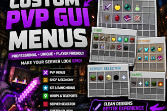 paint an awesome custom gui menu for your minecraft server