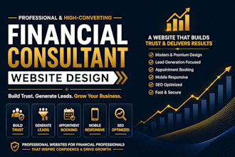 financial consultant website, financial advisor website finance website business