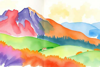 paint stunning watercolor landscape