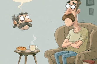 draw comic and cartoon for your book or website