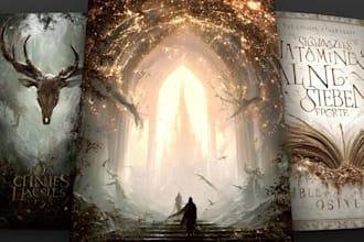 do a fantasy book cover, horror, or romance book art
