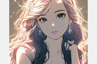 do a character in manga style