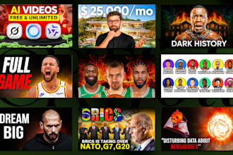 design attractive thumbnail and amazing youtube thumbnails