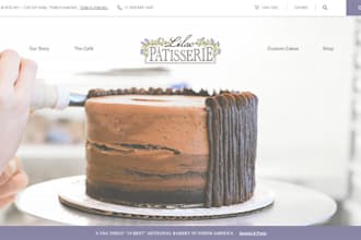 design coffee shop website, ice cream shop, cafe website or gelato store