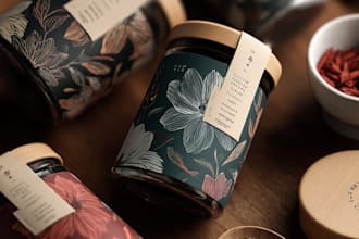 design product label and packaging design