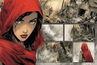draw custom comic book cover art and graphic novel covers