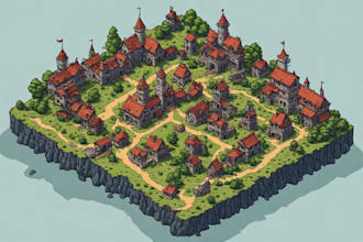 illustrate a custom fantasy map for your novel
