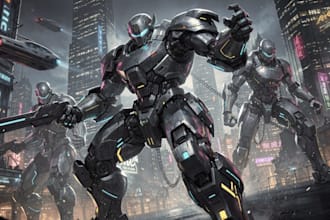 illustrate your mecha, robot and armored characters