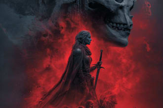draw horror, fantasy, sci fi novel, and book cover