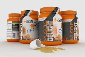 do product label design, label design and supplement bottle label design