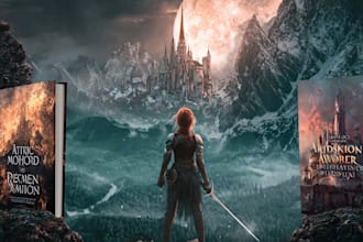 do design unique fantasy book cover art or cover art