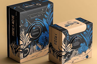 do box design, mailer subscription box design and mockup
