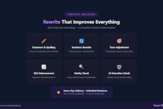 rewrite and improve your existing content