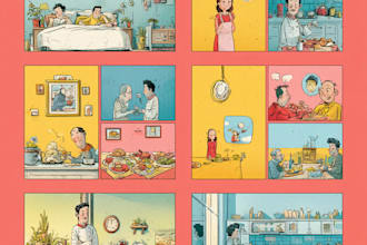 draw any humorous comic strip or cartoon